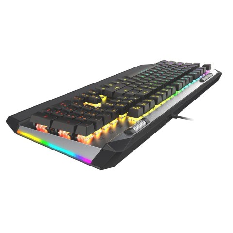 Klawiatura mechaniczna Patriot Memory V765 RGB PV765MBWUXMGM (USB 2.0; kolor srebrny) Klawiatura mechaniczna Patriot Memory V765 RGB PV765MBWUXMGM (USB 2.0; kolor srebrny)
