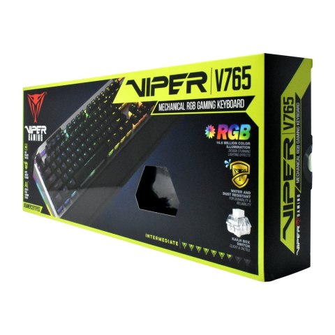 Klawiatura mechaniczna Patriot Memory V765 RGB PV765MBWUXMGM (USB 2.0; kolor srebrny) Klawiatura mechaniczna Patriot Memory V765 RGB PV765MBWUXMGM (USB 2.0; kolor srebrny)