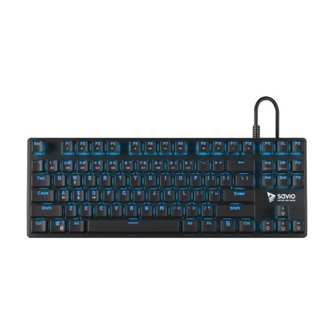 Klawiatura mechaniczna SAVIO TEMPEST SAVGK-TEMPEST BLUE (USB; (EU); kolor czarny) Klawiatura mechaniczna SAVIO TEMPEST SAVGK-TEMPEST BLUE (USB; (EU); kolor czarny)