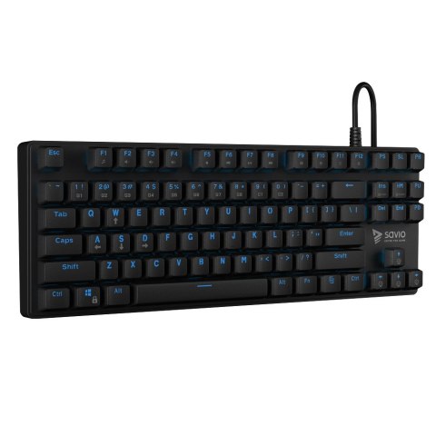Klawiatura mechaniczna SAVIO TEMPEST SAVGK-TEMPEST BLUE (USB; (EU); kolor czarny) Klawiatura mechaniczna SAVIO TEMPEST SAVGK-TEMPEST BLUE (USB; (EU); kolor czarny)