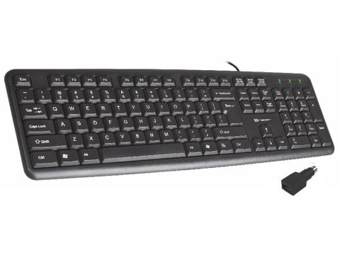Klawiatura membranowa Tracer MAVERICK TRAKLA45489 (USB; (US); kolor czarny) Klawiatura membranowa Tracer MAVERICK TRAKLA45489 (USB; (US); kolor czarny)