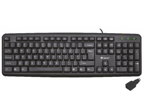 Klawiatura membranowa Tracer MAVERICK TRAKLA45489 (USB; (US); kolor czarny) Klawiatura membranowa Tracer MAVERICK TRAKLA45489 (USB; (US); kolor czarny)