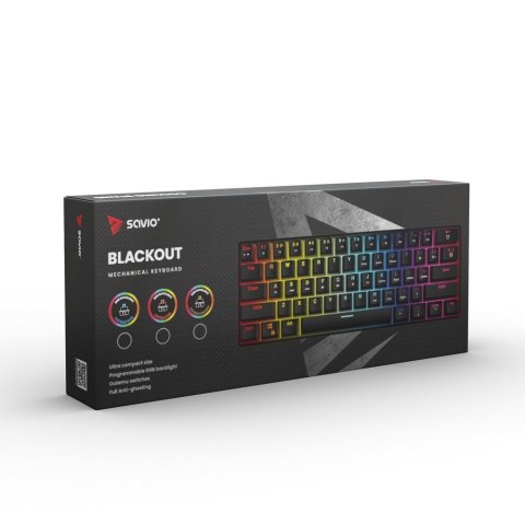 SAVIO KLAWIATURA MECHANICZNA BROWN OUTEMU BLACKOUT SAVIO KLAWIATURA MECHANICZNA BROWN OUTEMU BLACKOUT