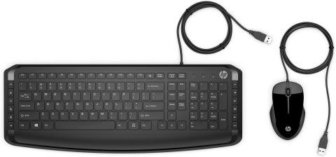 Zestaw klawiatura + mysz HP Pavilion Keyboard and Mouse 200 Combo przewodowe czarne 9DF28AA Zestaw klawiatura + mysz HP Pavilion Keyboard and Mouse 200 Combo przewodowe czarne 9DF28AA