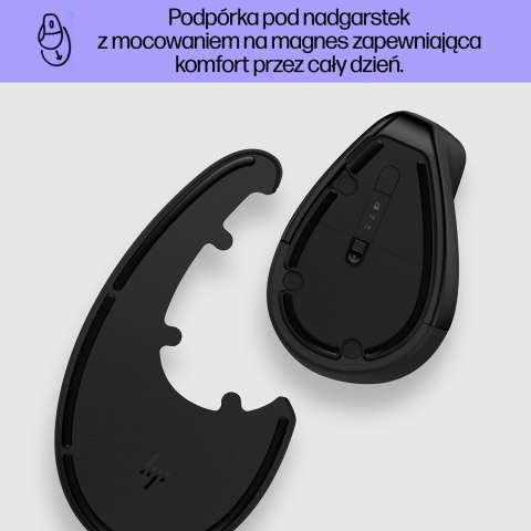 Mysz HP 920 Ergonomic Vertical Mouse Black bezprzewodowa czarna Mysz HP 920 Ergonomic Vertical Mouse Black bezprzewodowa czarna