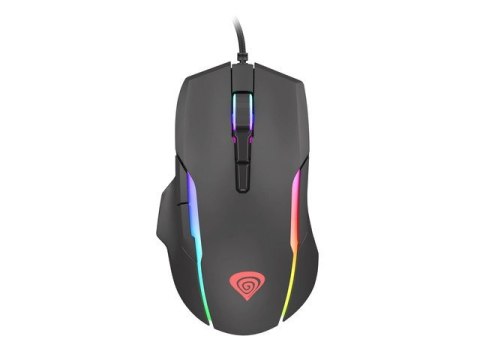 Mysz NATEC Genesis Xenon 220 RGB NMG-1572 (optyczna; 6400 DPI; kolor czarny) Mysz NATEC Genesis Xenon 220 RGB NMG-1572 (optyczna; 6400 DPI; kolor czarny)