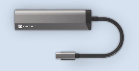 NATEC MULTIPORT FOWLER SLIM USB-C->HUB USB 3.0 X2, HDMI 4K, USB-C PD NMP-1984 NATEC MULTIPORT FOWLER SLIM USB-C->HUB USB 3.0 X2, HDMI 4K, USB-C PD NMP-1984