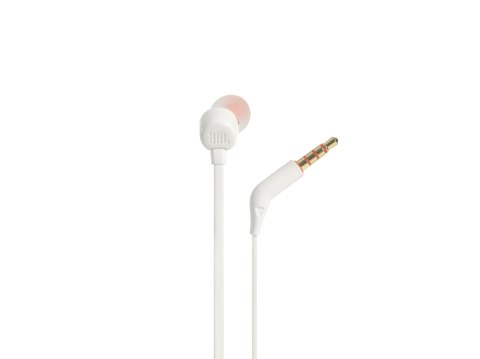 Słuchawki JBL T110 (biały, z mikrofonem) Słuchawki JBL T110 (biały, z mikrofonem)