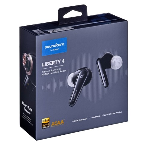 Słuchawki bezprzewodowe Soundcore Liberty 4 Czarne Słuchawki bezprzewodowe Soundcore Liberty 4 Czarne