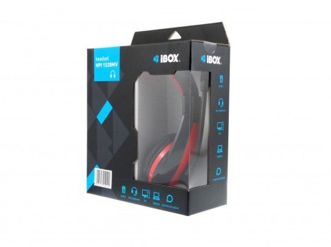 Słuchawki z mikrofonem IBOX SHPI1528MV (kolor czerwony) Słuchawki z mikrofonem IBOX SHPI1528MV (kolor czerwony)
