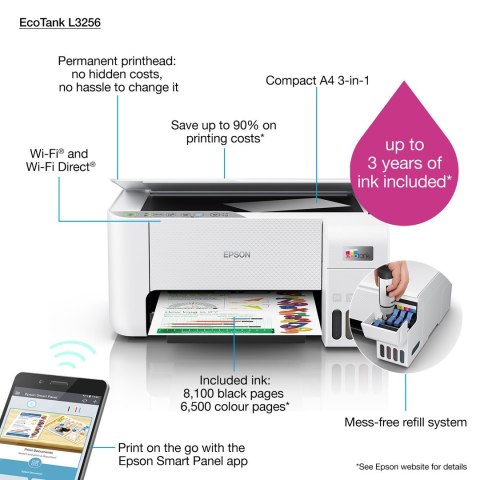 Urządzenie wielofunkcyjne 3w1 Epson EcoTank L3256 Urządzenie wielofunkcyjne 3w1 Epson EcoTank L3256