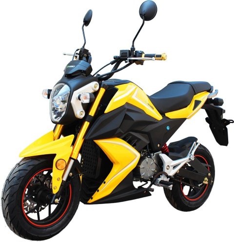 Motorower elektryczny E-MIO Vento żółty moc 2300W, prędkość 45 km/h, zasięg 60 km Motorower elektryczny E-MIO Vento żółty moc 2300W, prędkość 45 km/h, zasięg 60 km