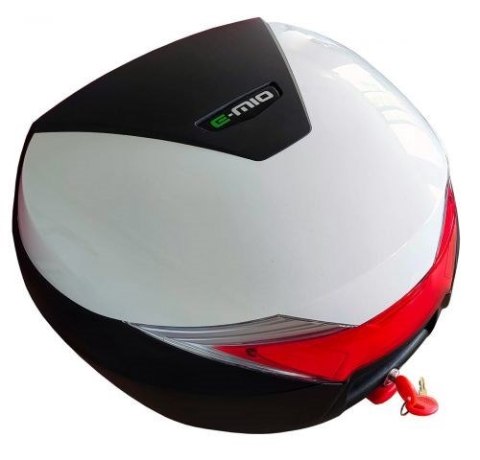 Skuter elektryczny E-MIO Agile biały moc 2000W, prędkość 45 km/h, zasięg 60 km + kufer Skuter elektryczny E-MIO Agile biały moc 2000W, prędkość 45 km/h, zasięg 60 km + kufer