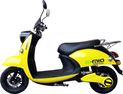 Skuter elektryczny E-MIO Destina żółty moc 2000W, prędkość 45 km/h, zasięg 50 km + kufer Skuter elektryczny E-MIO Destina żółty moc 2000W, prędkość 45 km/h, zasięg 50 km + kufer