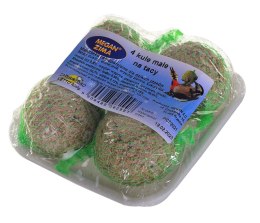 MEGAN Zima 4 kule na tacy dla Sikorek - pokarm dla ptaków - 400 g