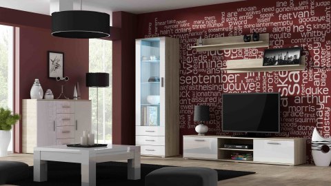Półka 125cm (2szt) SOHO dąb sonoma mat Półka 125cm (2szt) SOHO dąb sonoma mat