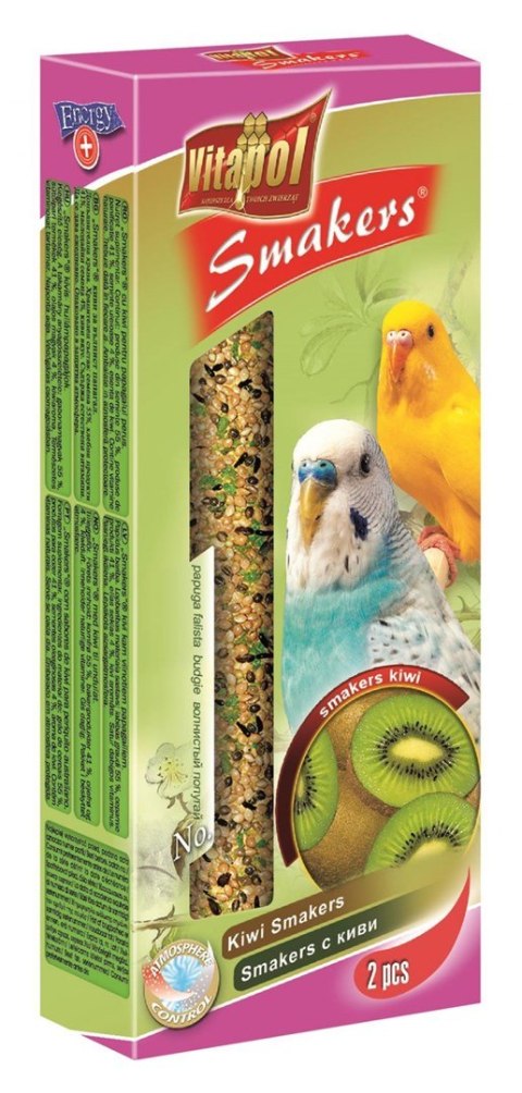 VITAPOL Smakers Snack - kolby kiwi dla papużki falistej - 2szt. 80g VITAPOL Smakers Snack - kolby kiwi dla papużki falistej - 2szt. 80g