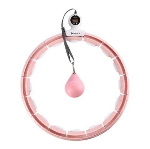 Hula Hop HMS HHM15 z magnesem i obciążeniem różowy + licznik Hula Hop HMS HHM15 z magnesem i obciążeniem różowy + licznik
