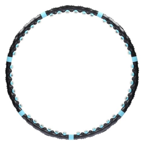 Hula Hop HMS HHP006 98cm masujący z magnesami czarno-niebieski Hula Hop HMS HHP006 98cm masujący z magnesami czarno-niebieski