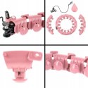 Hula Hop HMS HHW01 z obciążnikiem i wypustkami różowy + pas BR163 czerwony w zestawie