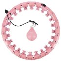 Hula Hop HMS HHW12 plus size z wypustkami i obciążnikiem różowy