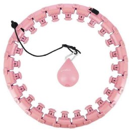Hula Hop HMS HHW12 plus size z wypustkami i obciążnikiem różowy