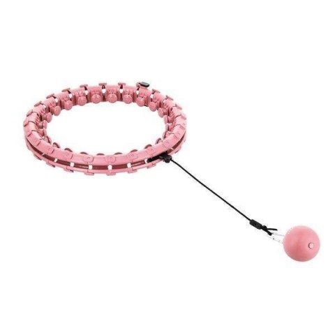 Hula Hop HMS HHW12 plus size z wypustkami i obciążnikiem różowy Hula Hop HMS HHW12 plus size z wypustkami i obciążnikiem różowy