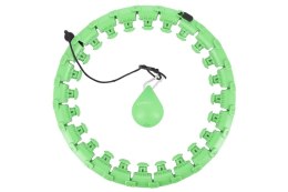 Hula Hop HMS HHW12 plus size z wypustkami i obciążnikiem zielony