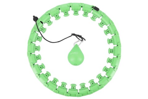 Hula Hop HMS HHW12 plus size z wypustkami i obciążnikiem zielony Hula Hop HMS HHW12 plus size z wypustkami i obciążnikiem zielony