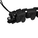 Hula Hop One Fitness OHA01 z obciążnikiem i wypustkami czarny