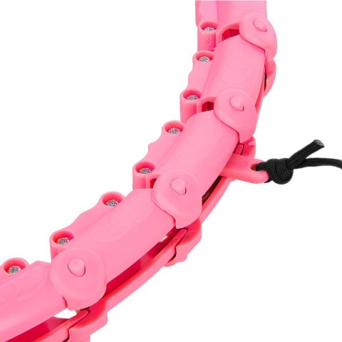 Hula Hop One Fitness OHA02 z obciążnikiem i wypustkami różowy Hula Hop One Fitness OHA02 z obciążnikiem i wypustkami różowy