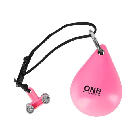 Hula Hop One Fitness OHA02 z obciążnikiem i wypustkami różowy Hula Hop One Fitness OHA02 z obciążnikiem i wypustkami różowy