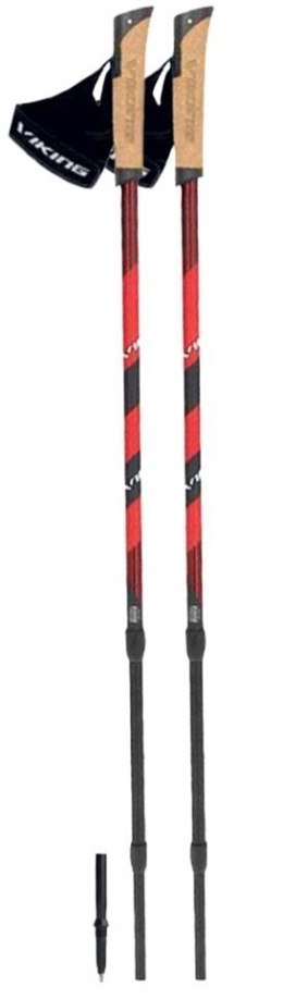 Kije Viking Kube Pro Nordic Walking czerwone