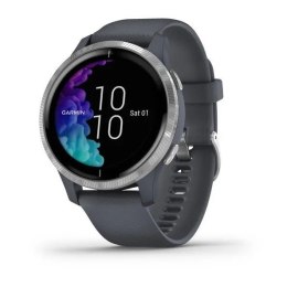 Zegarek Garmin VENU Silver Granite Blue band (WYPRZEDAŻ)
