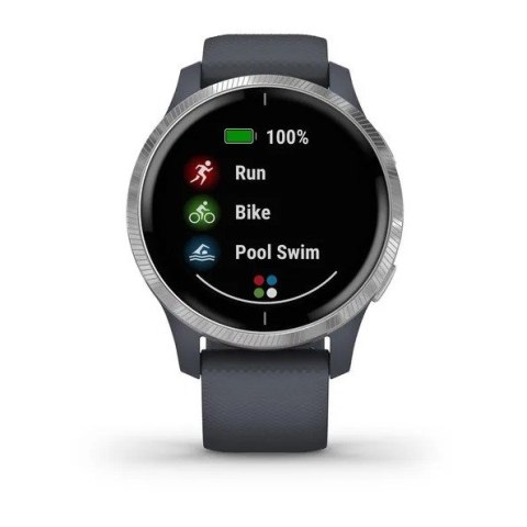 Zegarek Garmin VENU Silver Granite Blue band (WYPRZEDAŻ) Zegarek Garmin VENU Silver Granite Blue band (WYPRZEDAŻ)