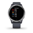 Zegarek Garmin VENU Silver Granite Blue band (WYPRZEDAŻ)