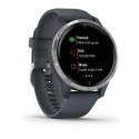 Zegarek Garmin VENU Silver Granite Blue band (WYPRZEDAŻ)