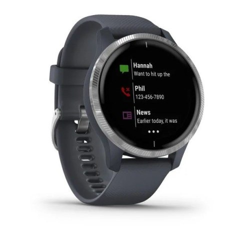 Zegarek Garmin VENU Silver Granite Blue band (WYPRZEDAŻ) Zegarek Garmin VENU Silver Granite Blue band (WYPRZEDAŻ)
