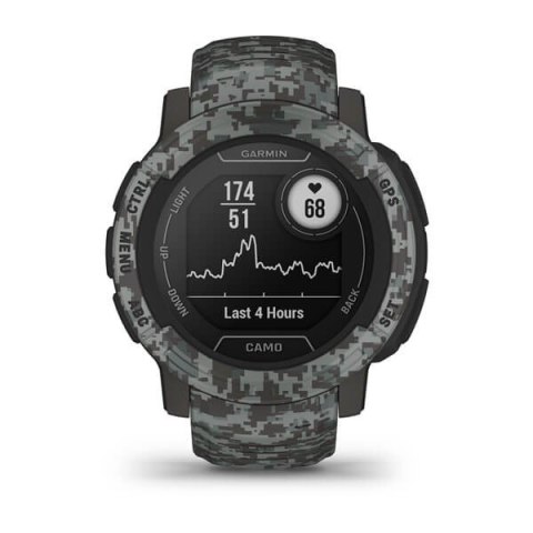 Zegarek sportowy Garmin Instinct 2 Camo Edition Graphite Camo Zegarek sportowy Garmin Instinct 2 Camo Edition Graphite Camo