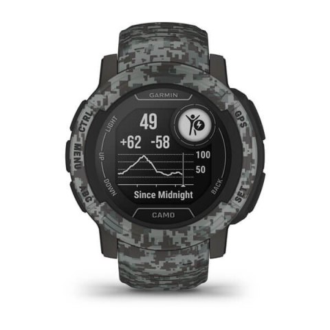 Zegarek sportowy Garmin Instinct 2 Camo Edition Graphite Camo Zegarek sportowy Garmin Instinct 2 Camo Edition Graphite Camo
