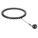 Hula Hop HMS HHW11 Plus Size z wypustkami i obciążeniem czarny