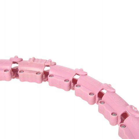 Hula Hop HMS HHW11 Plus Size z wypustkami i obciążeniem jasnoróżowy Hula Hop HMS HHW11 Plus Size z wypustkami i obciążeniem jasnoróżowy