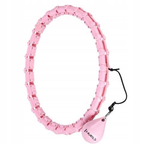 Hula Hop HMS HHW11 Plus Size z wypustkami i obciążeniem jasnoróżowy Hula Hop HMS HHW11 Plus Size z wypustkami i obciążeniem jasnoróżowy