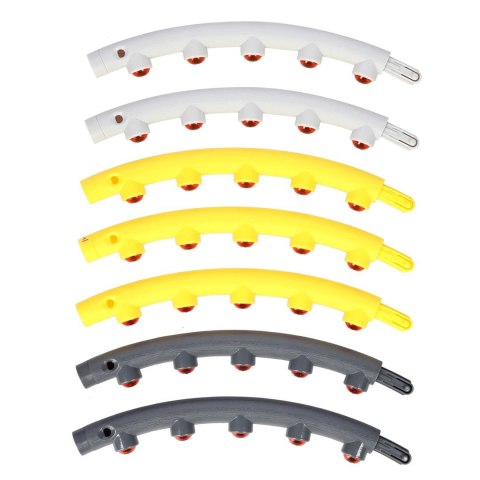 Hula Hop masujący HMS HHP005 szaro-żółty 85 cm z magnesami Hula Hop masujący HMS HHP005 szaro-żółty 85 cm z magnesami
