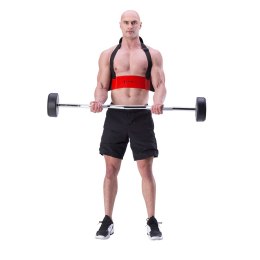 Przyrząd do ćwiczenia mięśni bicepsów-Arm blaster czerwony HMS ABX02