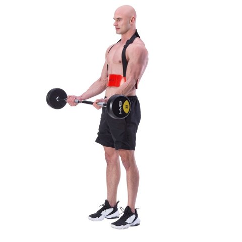 Przyrząd do ćwiczenia mięśni bicepsów-Arm blaster czerwony HMS ABX02 Przyrząd do ćwiczenia mięśni bicepsów-Arm blaster czerwony HMS ABX02
