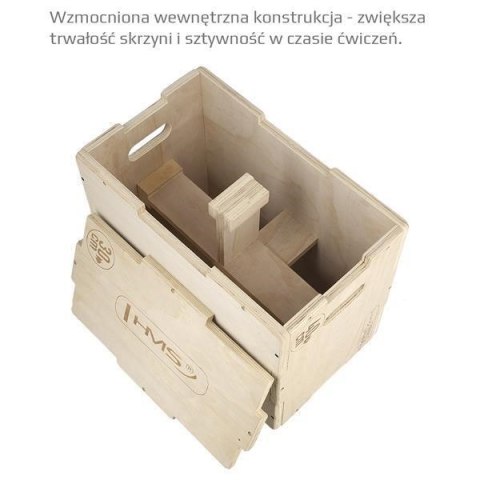 Skrzynia plyometryczna 500x400x300mm HMS DSC04 Skrzynia plyometryczna 500x400x300mm HMS DSC04