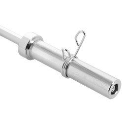 Gryf prosty olimpijski 12,9kg/1500mm + zaciski sprężynowe HMS GOP150