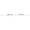 Gryf prosty olimpijski 20kg/2200 mm z zaciskami Lock Jaw HMS GO450