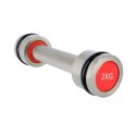Hantle chromowane 2x2kg silikonowe elementy HMS HH02